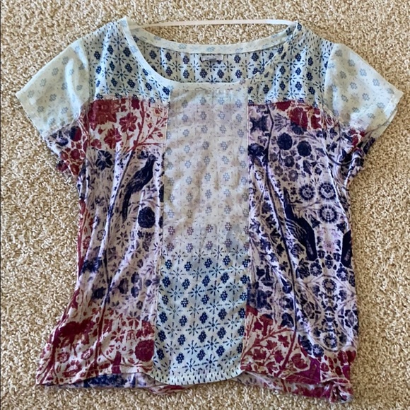 Multi-Printed Translucent Top - Picture 1 of 1